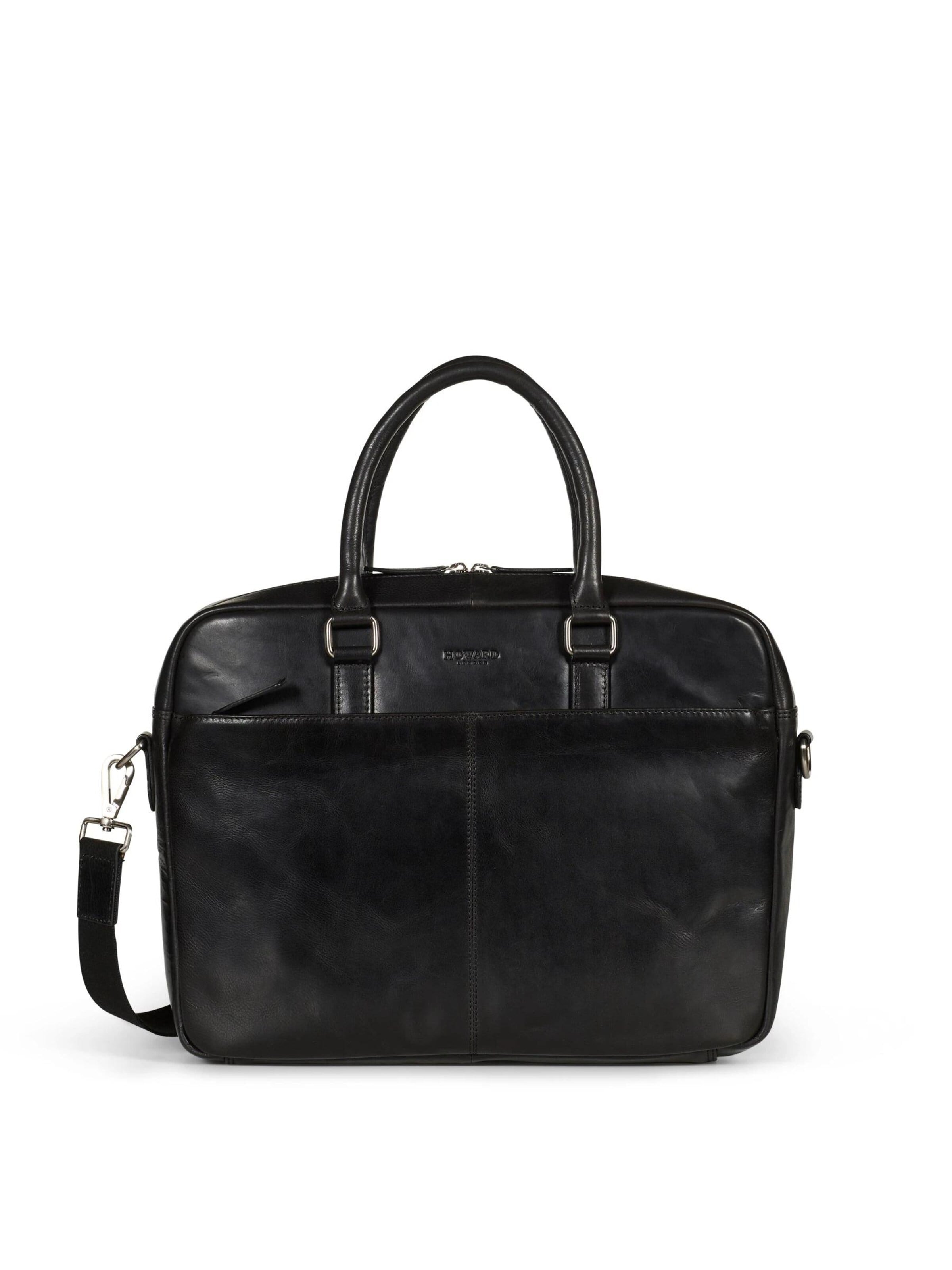 Mallette 'Howard Carter Bag Black' Howard London en noir : devant