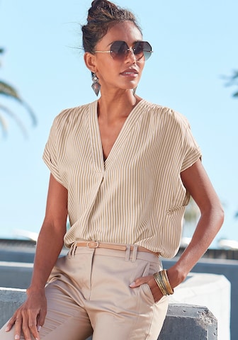 VIVANCE Blouse in Beige: voorkant