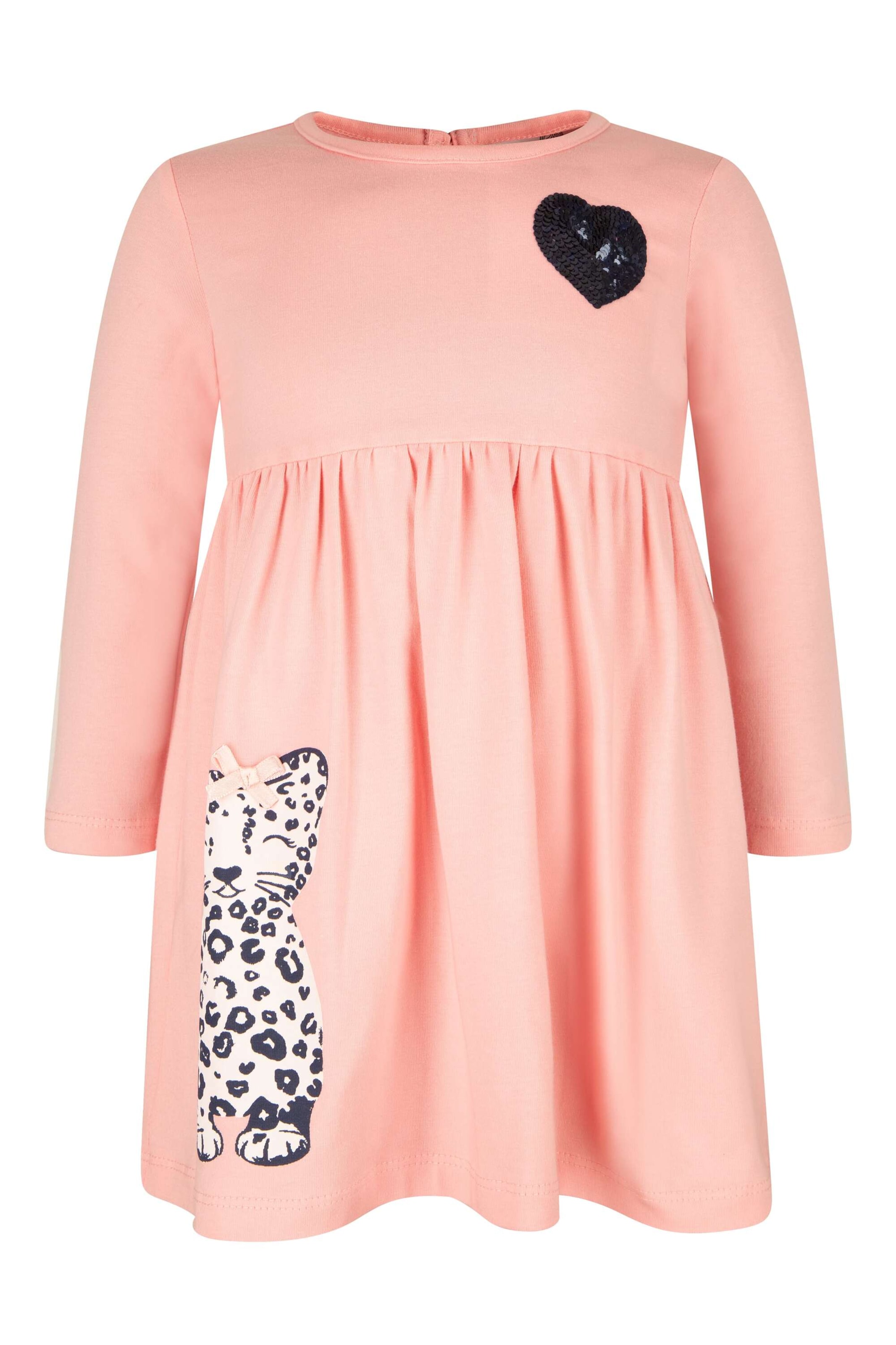 happy girls Mekko värissä vaaleanpunainen: etupuoli