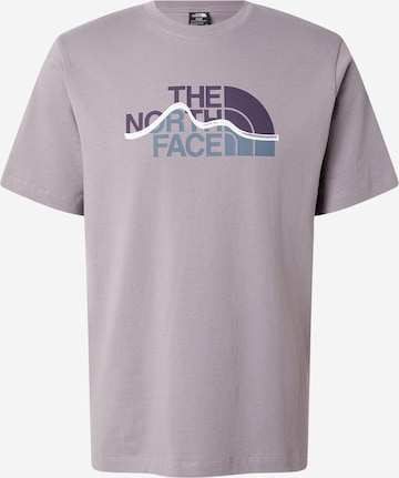 pilka THE NORTH FACE Marškinėliai 'Mountain Line': priekis
