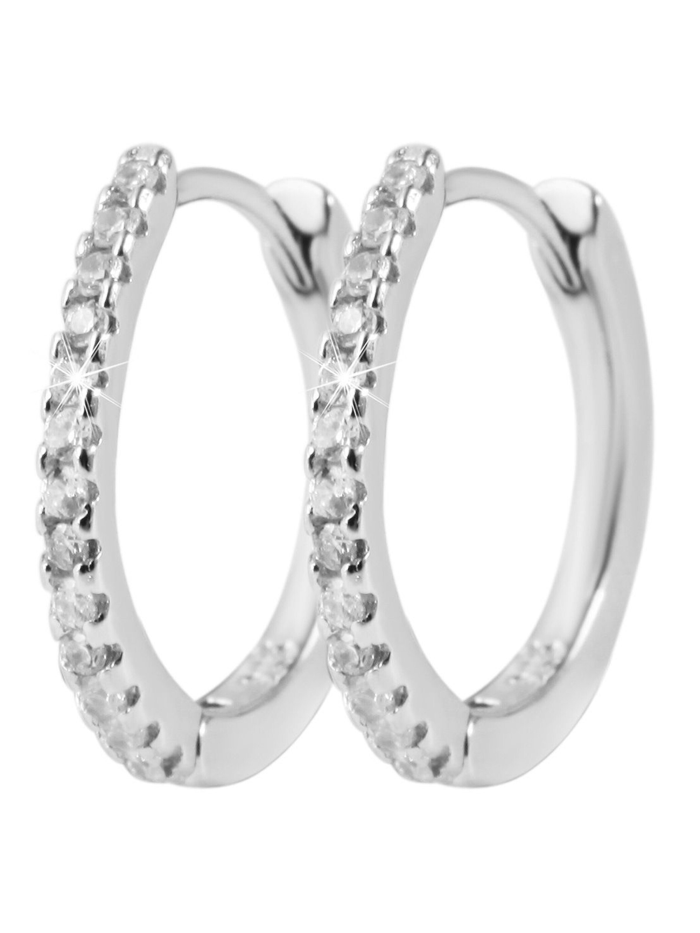Akzent Ohrringe 'Finja, 925 Sterlingsilber, langlebig'‌‌‌‌‌‌‌ in Silber