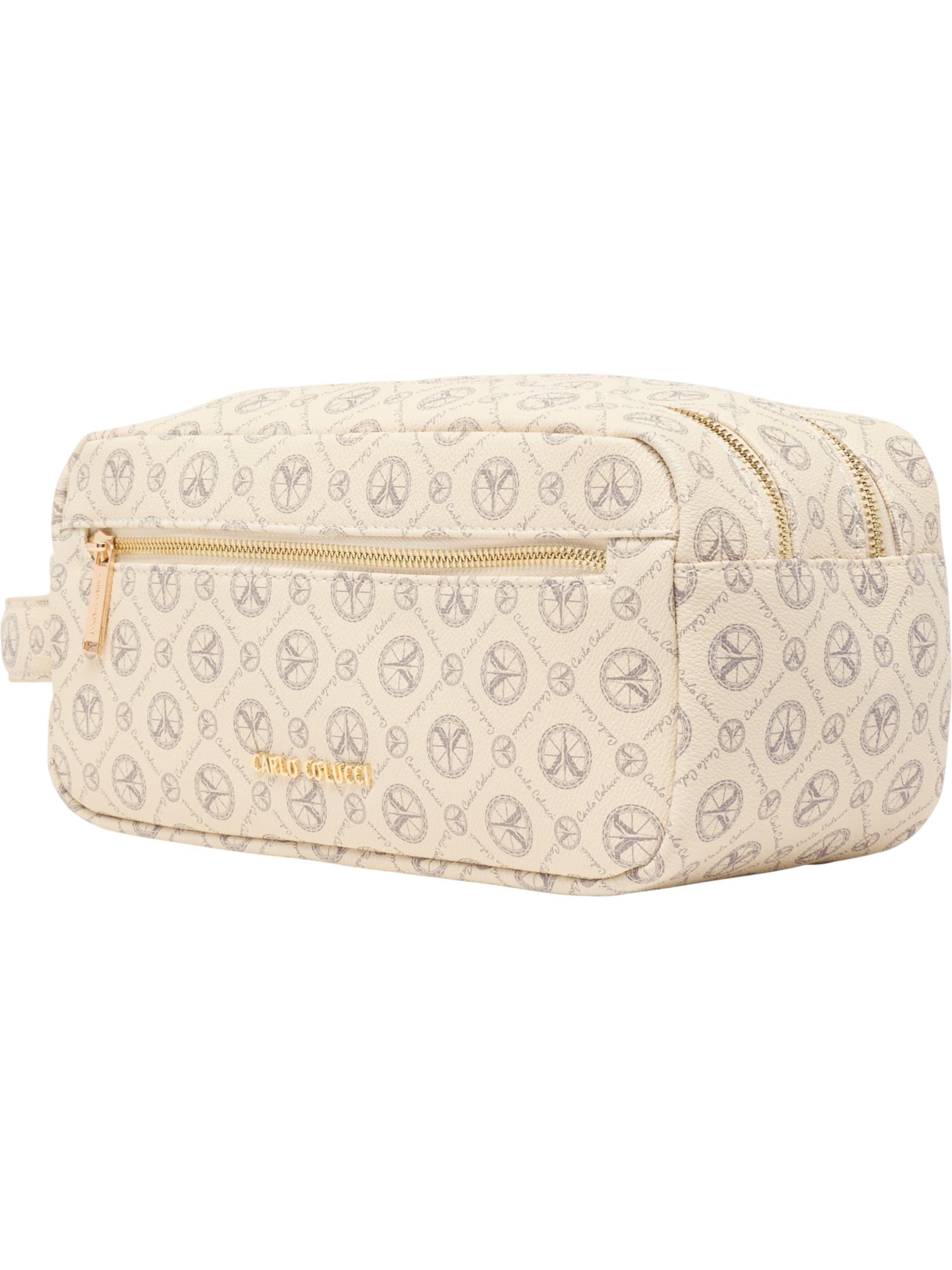 Carlo Colucci Cosmetic Bag in Beige