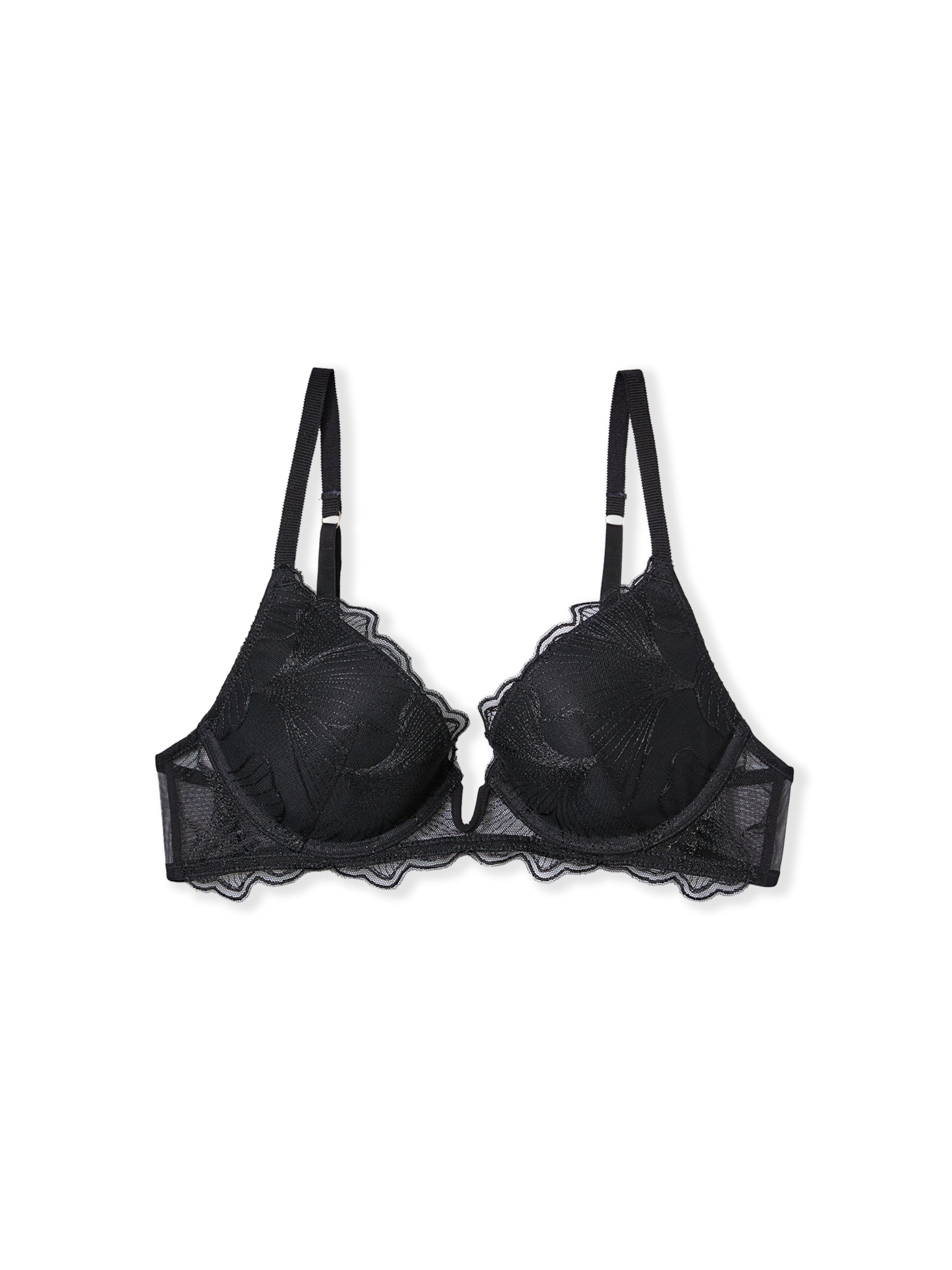 ETAM Push-up BH in Schwarz: Vorderseite