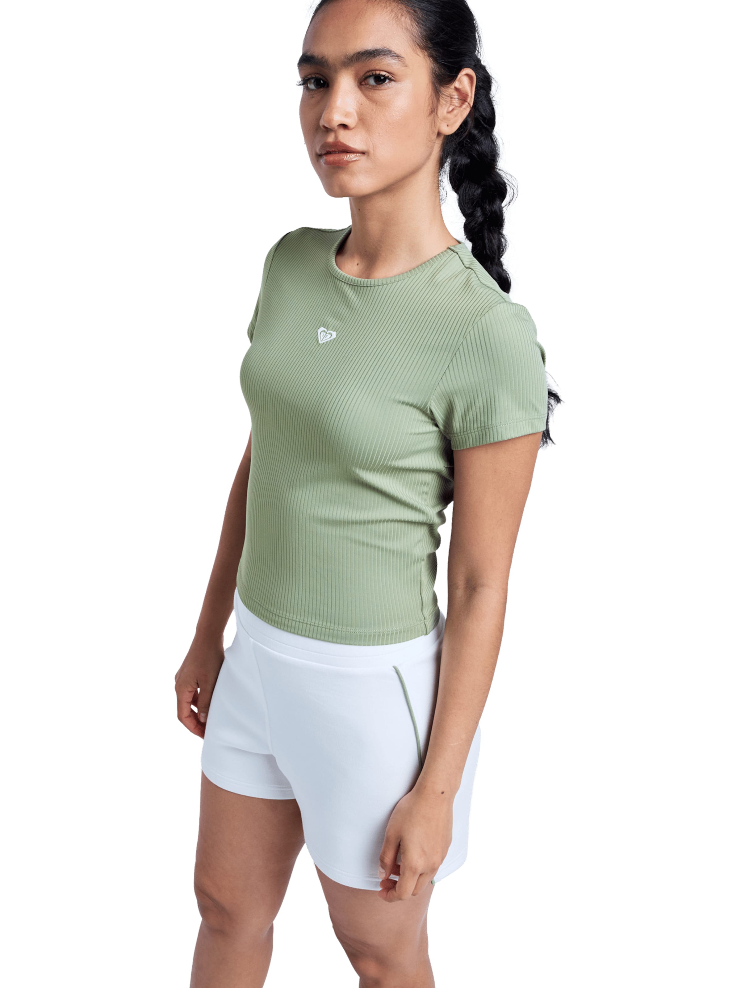 ROXY Shirt ' Rise & Vibe ' in Green