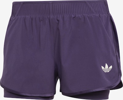 Sportinės kelnės 'PRO' iš ADIDAS PERFORMANCE, spalva – tamsiai violetinė / balta, Prekių apžvalga