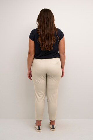 KAFFE CURVE Skinny Chinohose in Beige