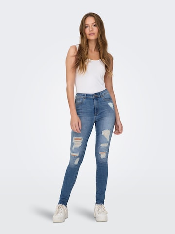 Skinny Jeans 'WAUW' di ONLY in blu