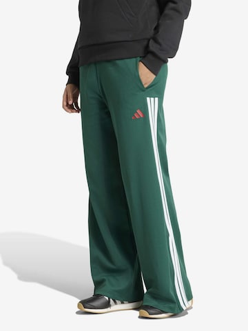 ADIDAS SPORTSWEAR Wide Leg Urheiluhousut 'HER' värissä vihreä: etupuoli