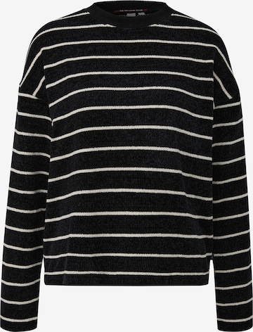 Pull-over QS en noir : devant