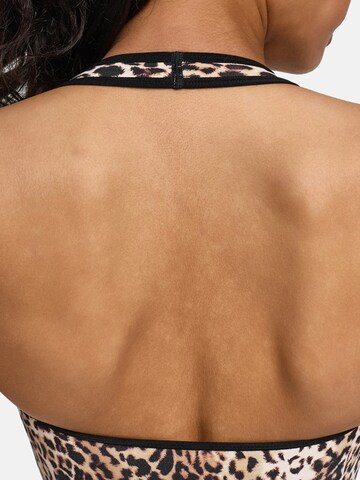 Body modellante 'Neckholder Shapewear mit String' di cfab (formerly creamy fabrics) in marrone