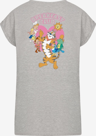 F4NT4STIC Shirt 'Kellogg's Cereal Breakfast Club Tony the Tiger' in Grey: front