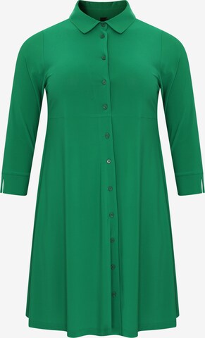 Yoek Shirt Dress 'Dolce' in Green: front