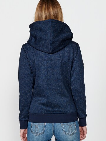 KOROSHI Sweatjacke in Blau