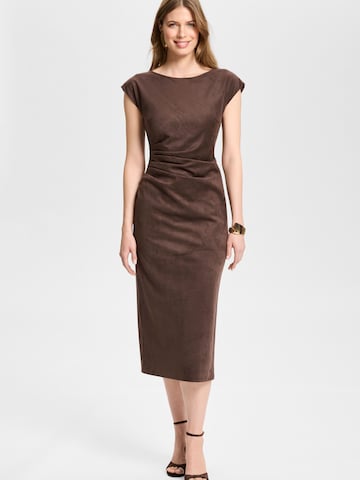 SWING - Vestido em castanho: frente