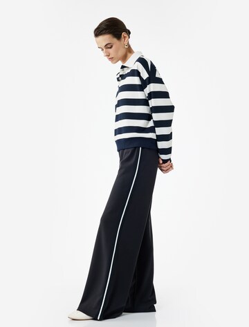 Koton Wide Leg Hose in Schwarz