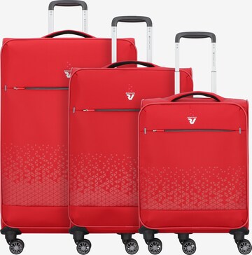 Roncato Suitcase Set 'Crosslite' in Red: front