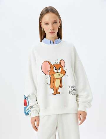 Koton Sweatshirt in Beige: Vorderseite