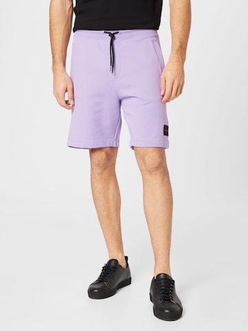 Regular Pantalon 'Diz' HUGO en violet : devant