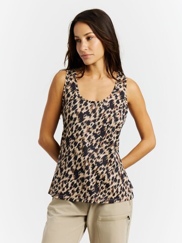 PROTEST Top 'PRTKaiten' in Brown: front