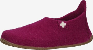 Living Kitzbühel Slippers in Purple: front