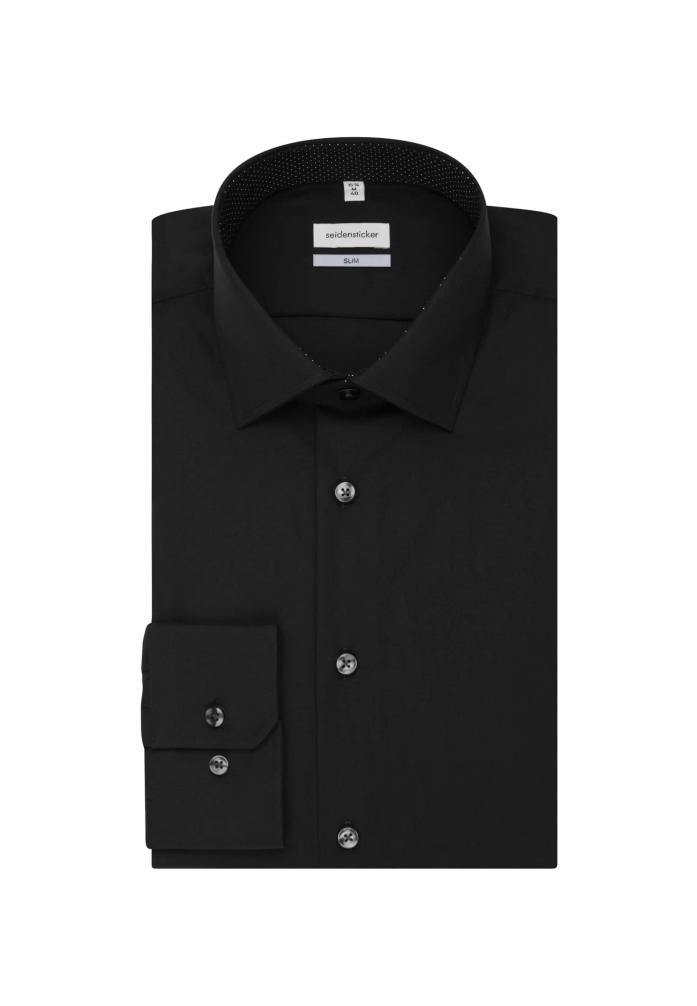 Coupe slim Chemise business ' Slim ' SEIDENSTICKER en noir