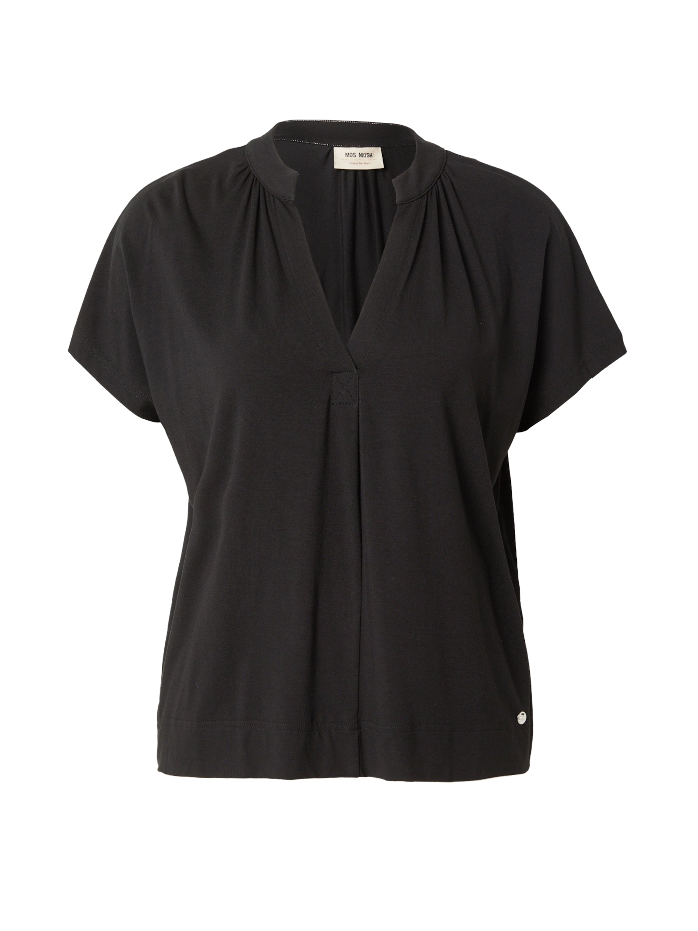 MOS MOSH Majica | črna barva: sprednja stran