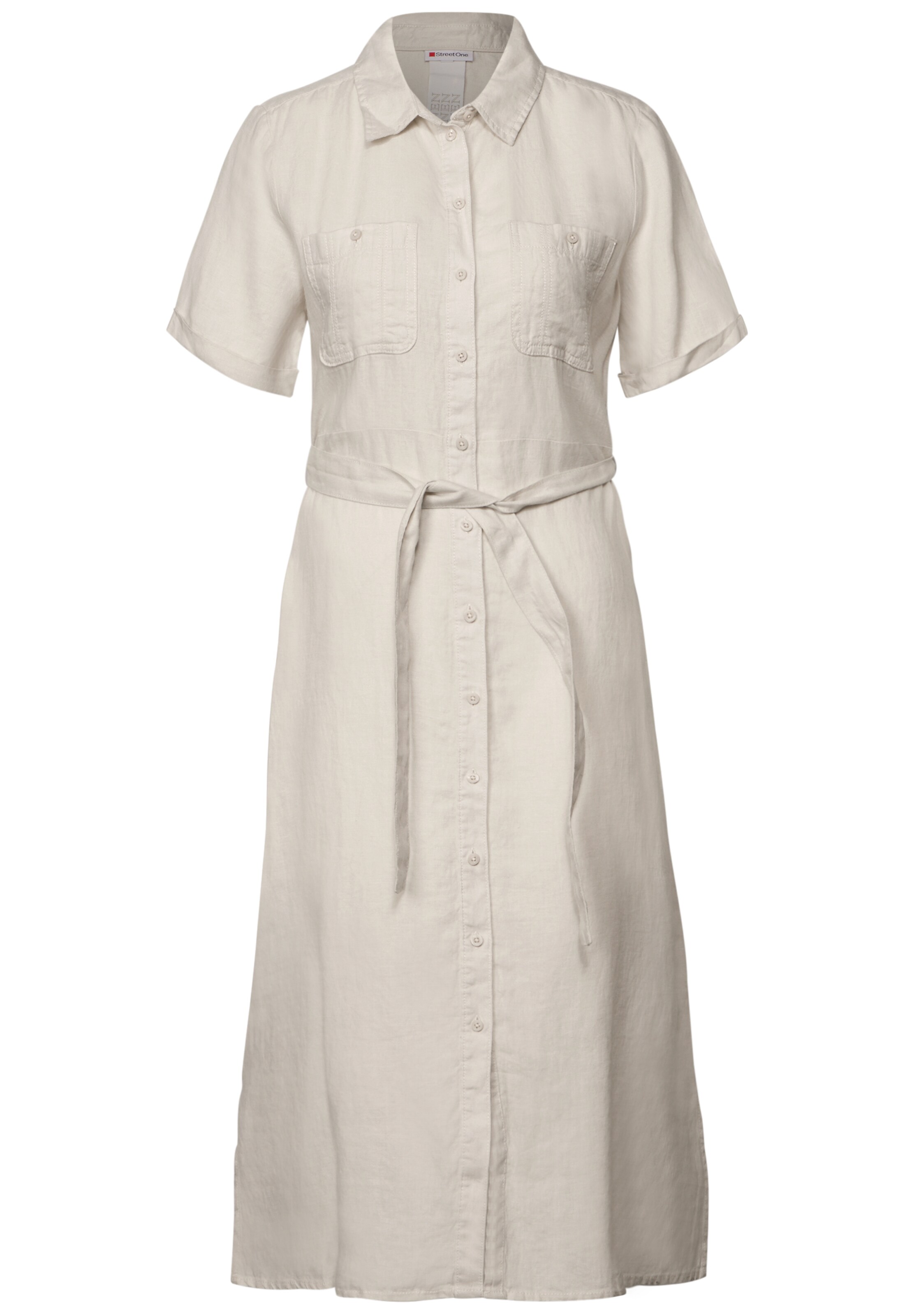 STREET ONE Blusenkleid in Beige: Vorderseite