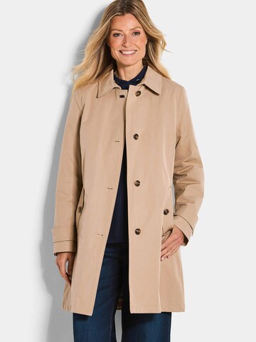 Goldner Mantel in Beige: Vorderseite