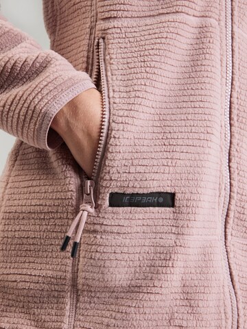 ICEPEAK Athletic fleece jacket 'AGRA' in Red