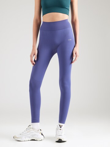 ICANIWILL Skinny Sports trousers 'Define' in Blue: front