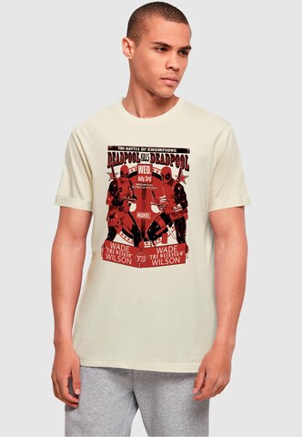 T-Shirt 'Deadpool - Deadpool Vs Deadpool' ABSOLUTE CULT en beige : devant