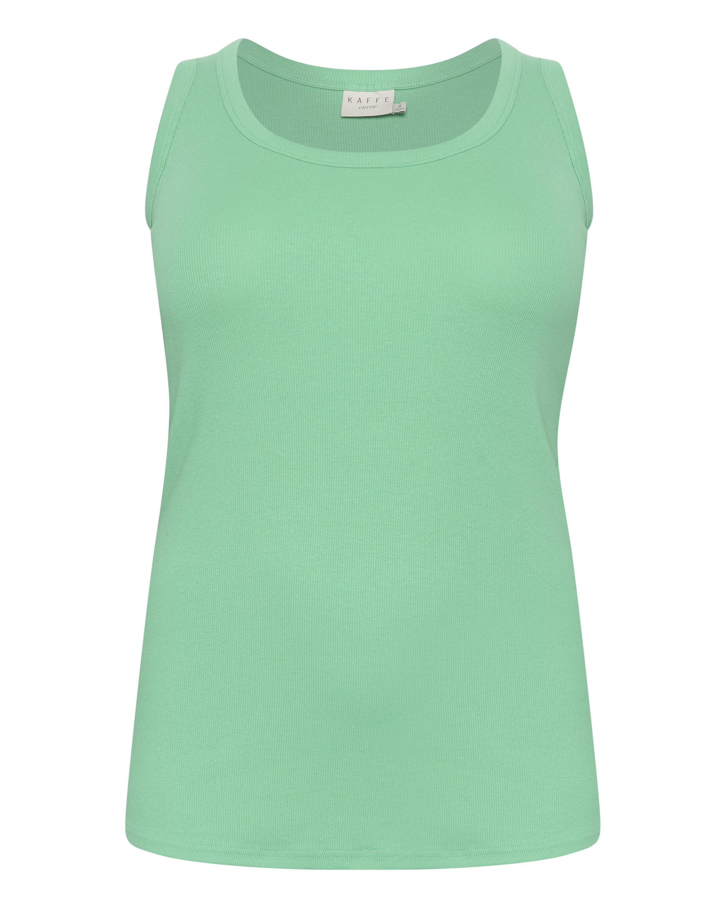 KAFFE CURVE Топ 'Carina' в Зеленый: спереди