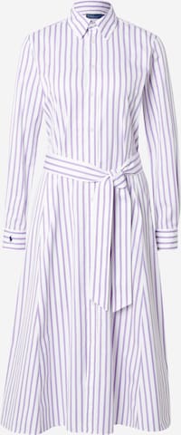 Polo Ralph Lauren - Vestido camisero en lila: frente