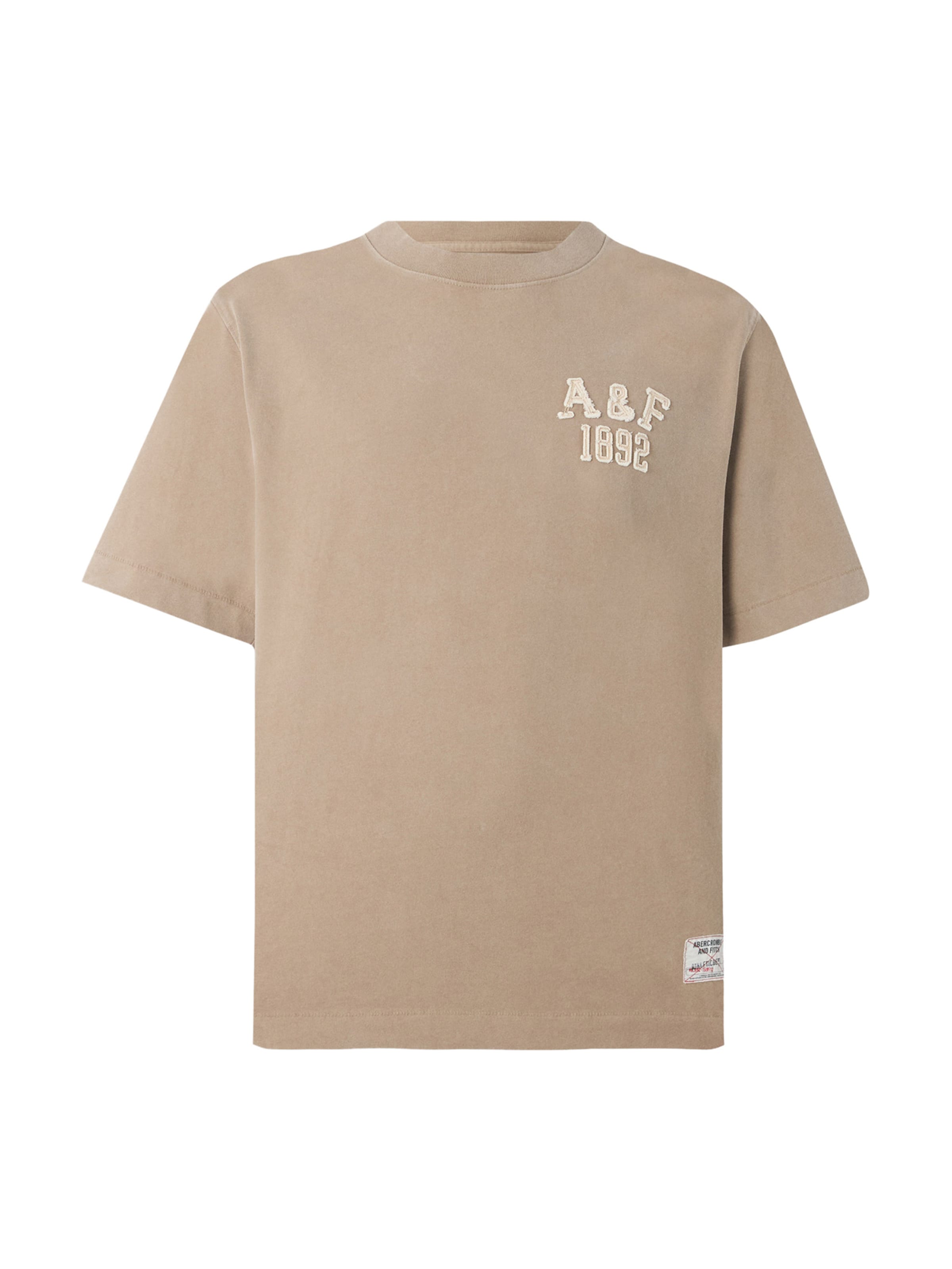 T-Shirt Abercrombie & Fitch en marron : devant