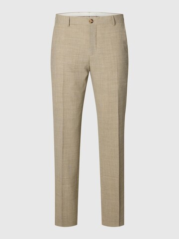 SELECTED Slimfit Pantalon 'SLHOasis' in Beige: voorkant