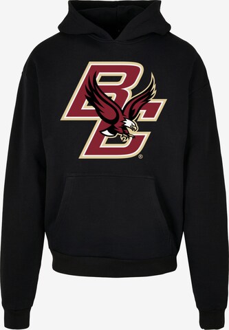 Sweat-shirt 'Boston College - Eagles' Merchcode en noir : devant