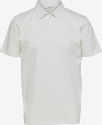 T-Shirt 'Hector' SELECTED HOMME en blanc : devant