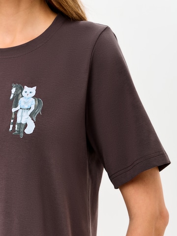 Robe-chemise 'Mini Rider Cat' Cat e Lolette en marron