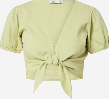 HOLLISTER Blouse in Groen: voorkant