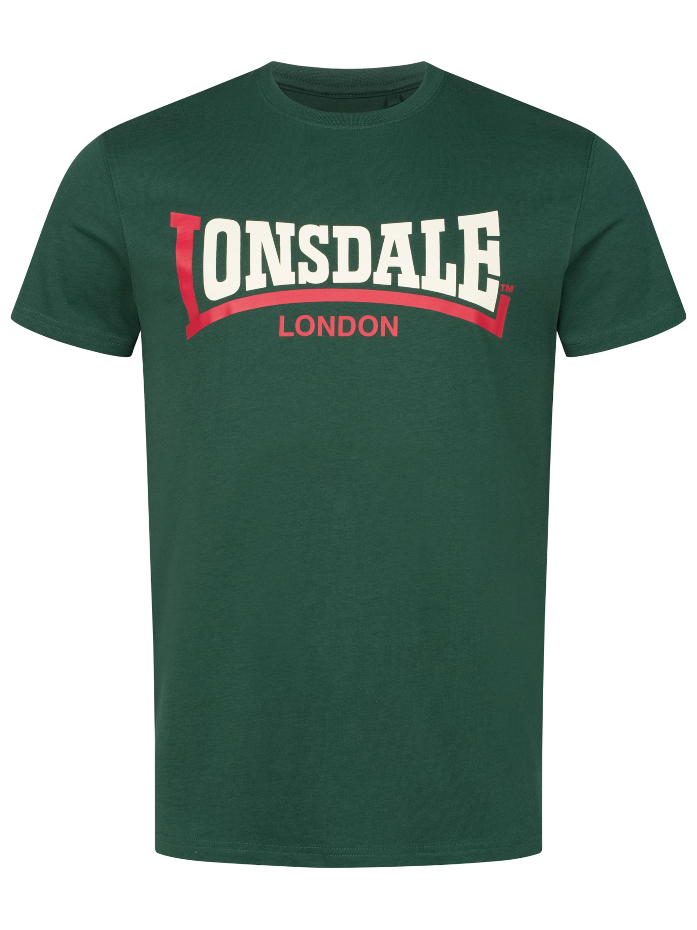 LONSDALE Футболка 'Two Tone' в Зеленый: спереди