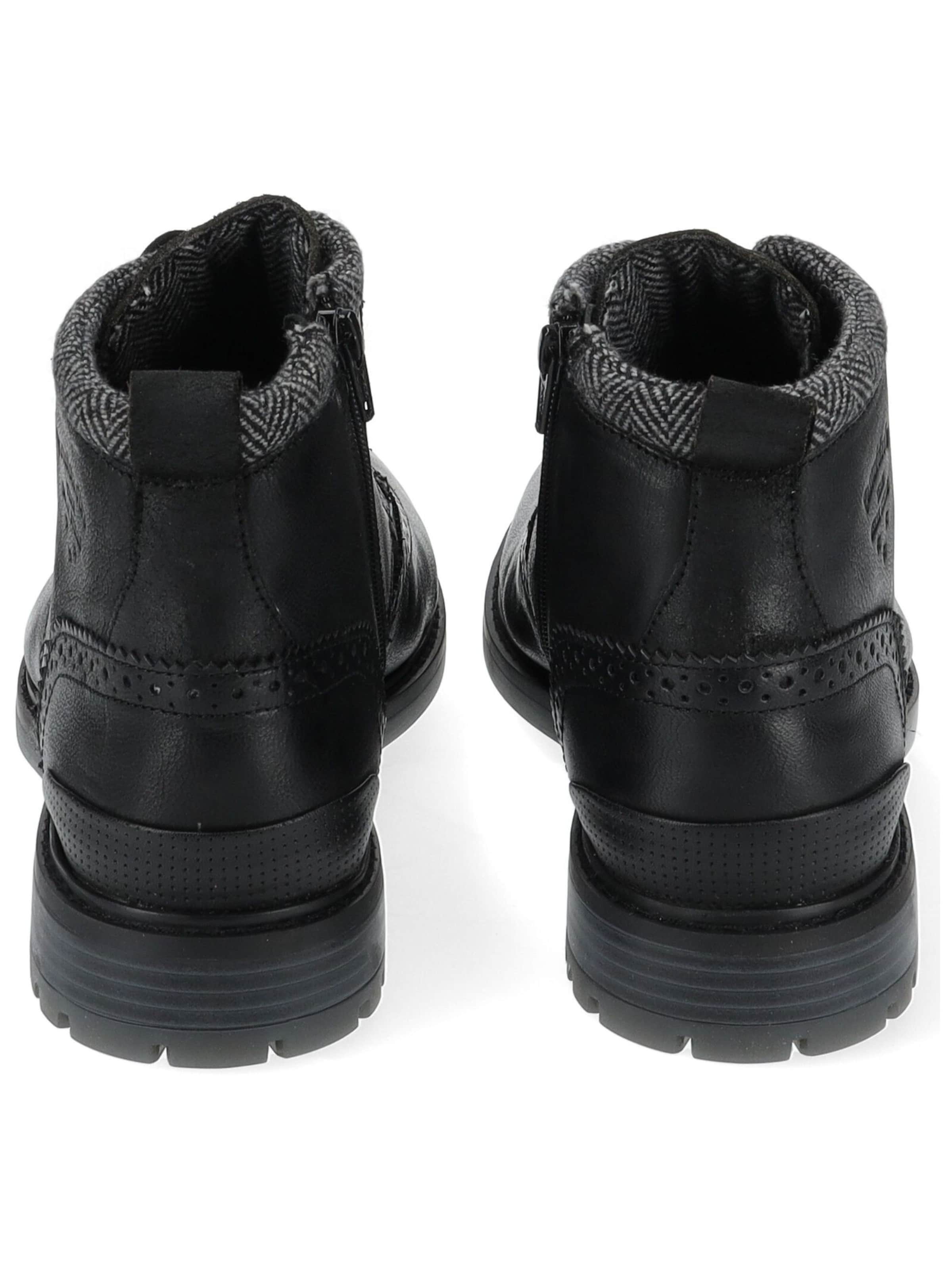 PANTOFOLA D'ORO Snørestøvler 'Tocchetto' i sort