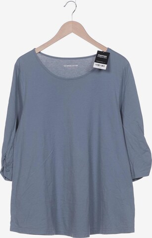 Green Cotton Top & Shirt in XXL in Blue: front