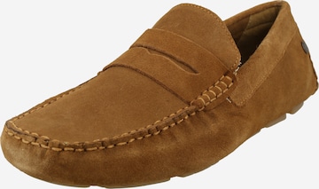 JACK & JONES Mocassins 'JENSEN' in Bruin: voorkant