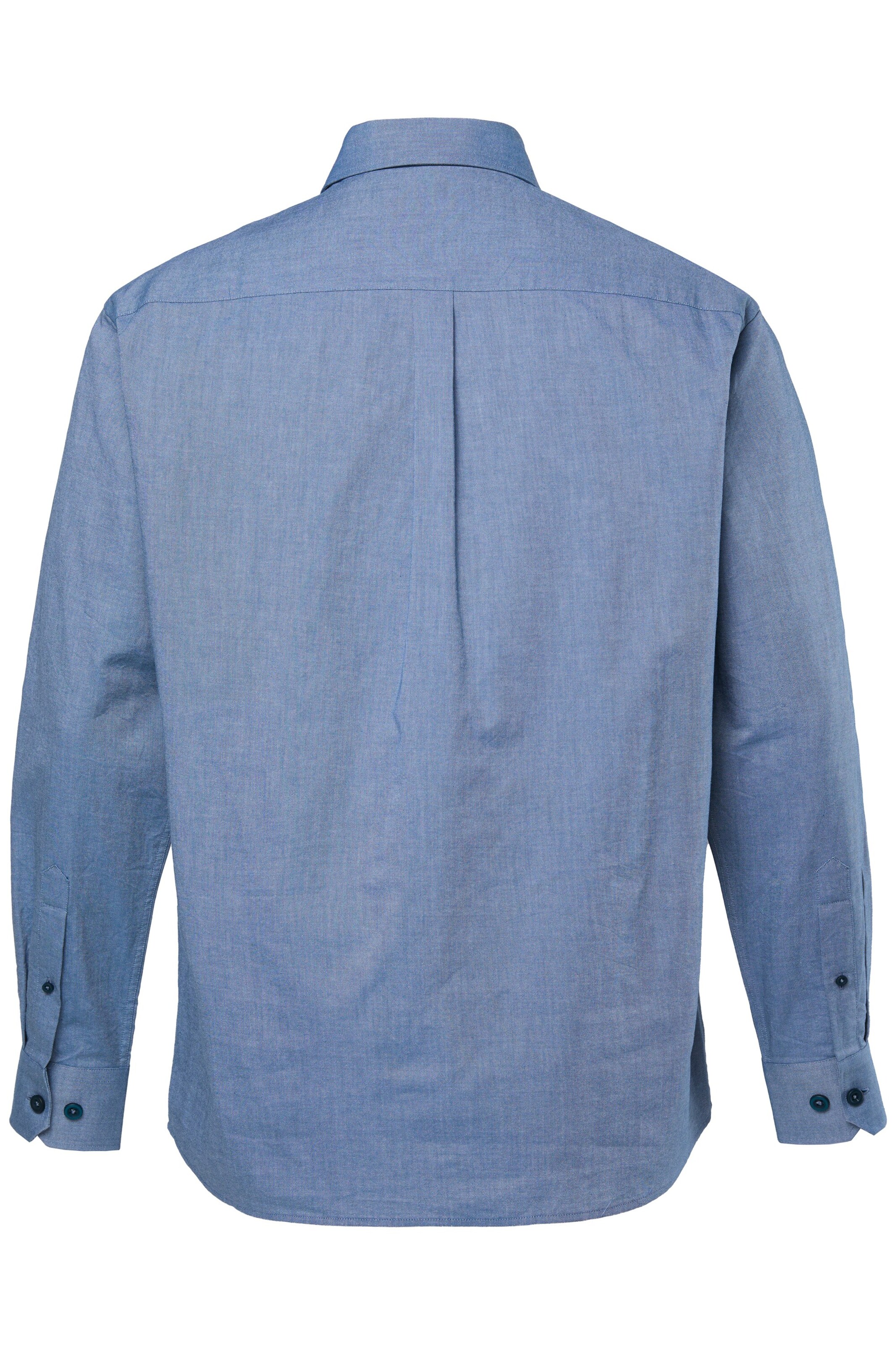 Men Plus Comfort fit Button Up Shirt in Blue