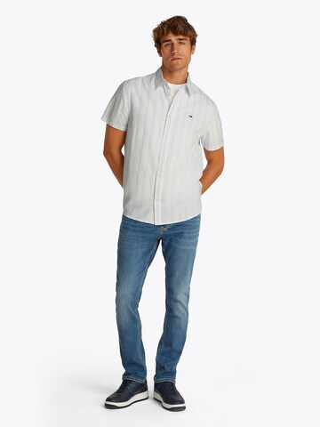 Tommy Jeans Regular Fit Hemd in Blau