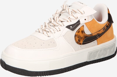 Nike Sportswear Platform trainers ' Air Force 1 Fontanka' in Chestnut brown / Cognac / Light grey / White, Item view