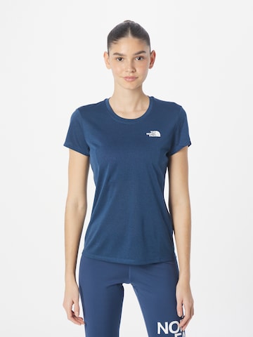 T-shirt fonctionnel 'REAXION' THE NORTH FACE en bleu : devant