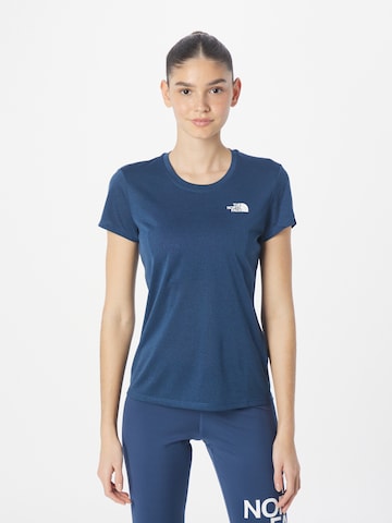 THE NORTH FACE Functioneel shirt 'REAXION' in Blauw: voorkant