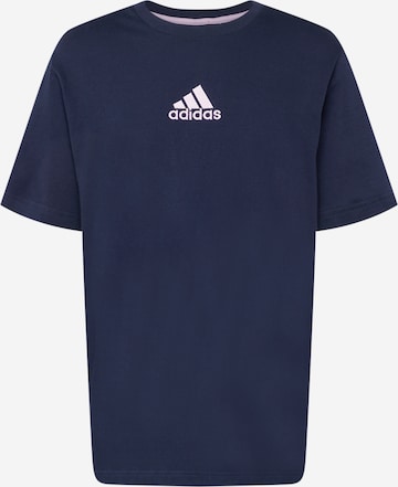 T-Shirt fonctionnel 'Nature Graphic' ADIDAS SPORTSWEAR en bleu : devant