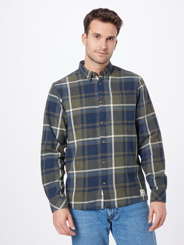 !Solid Regular fit Overhemd in Groen: voorkant